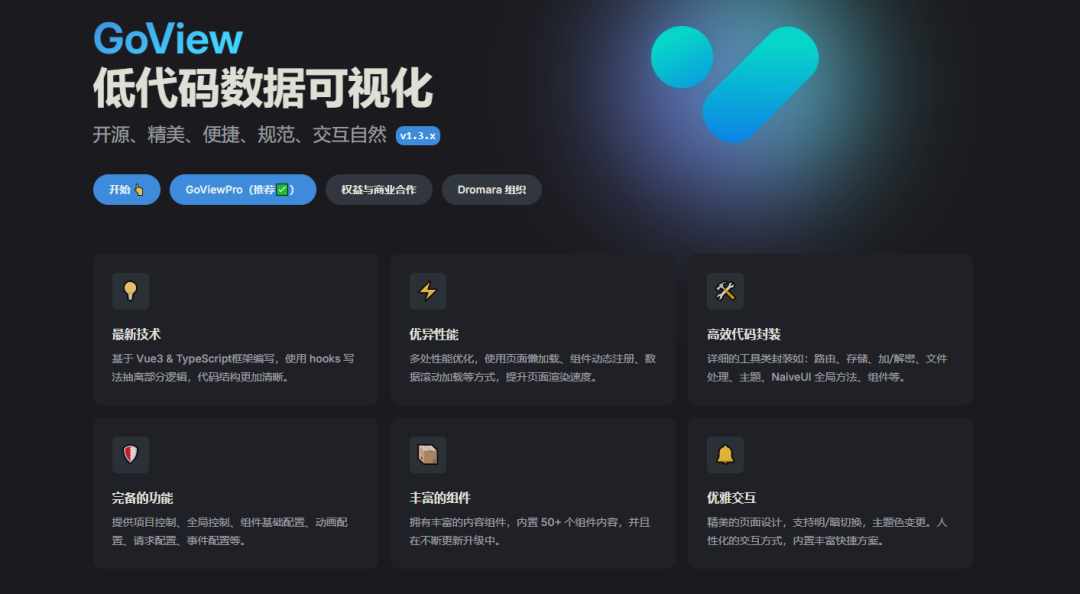 一款精美、便捷的数据可视化低代码开发平台