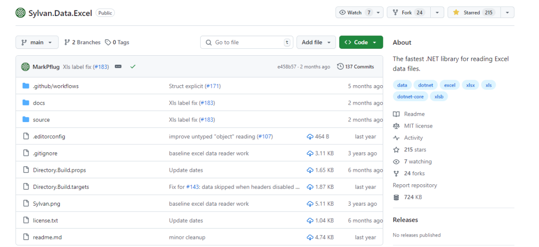 一个.NET性能优异的Excel数据读取库