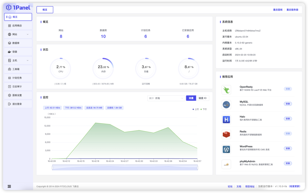 21.5K Star，现代化 Linux 服务器运维管理神器