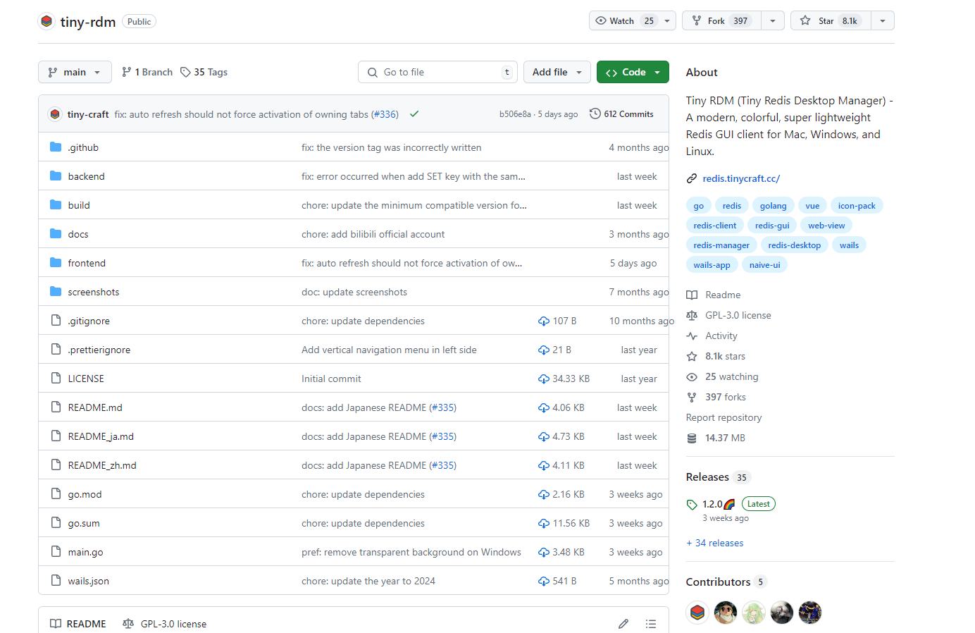 8.1k Star，一个现代化轻量级的跨平台Redis桌面客户端（支持Mac、Windows和Linux）