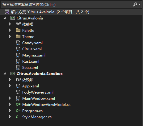 一款现代化风格的Avalonia控件库