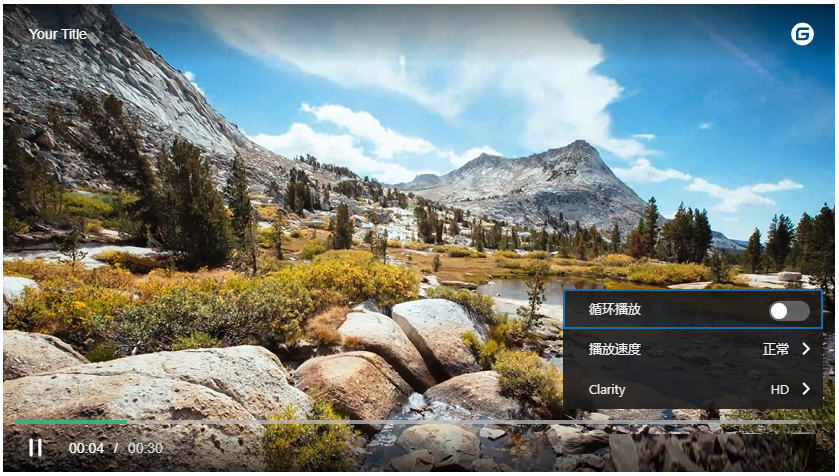 一款优秀 HTML5 视频播放器