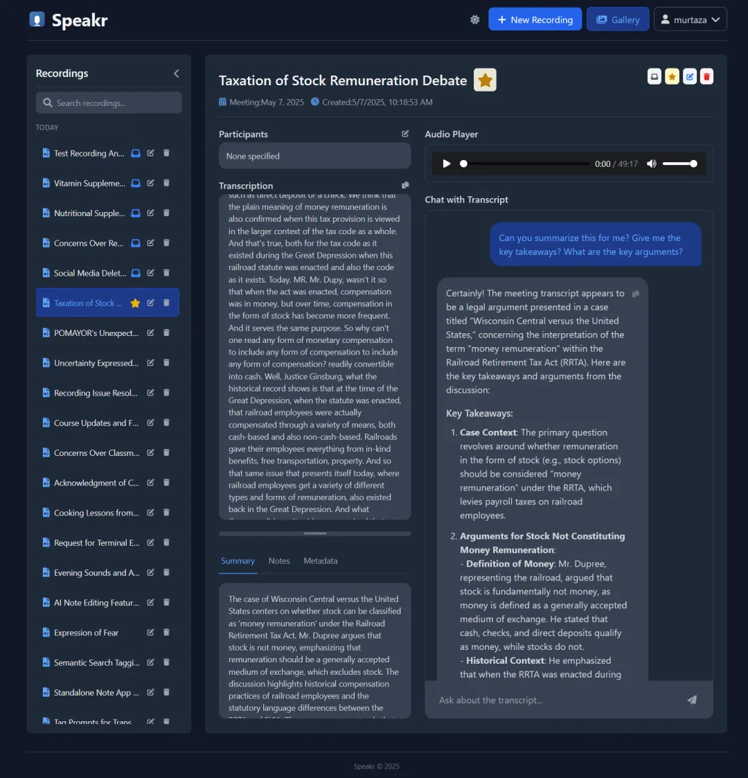 一款隐私优先的AI会议助手，轻松生成会议纪要！