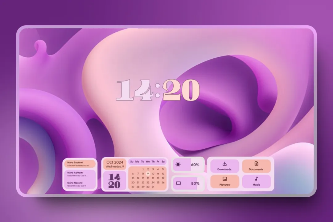 一款高颜值、 Windows 桌面美化工具，美爆了！