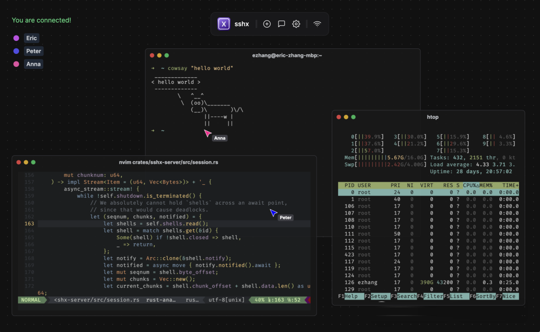 一款强大的终端共享工具，堪称神器