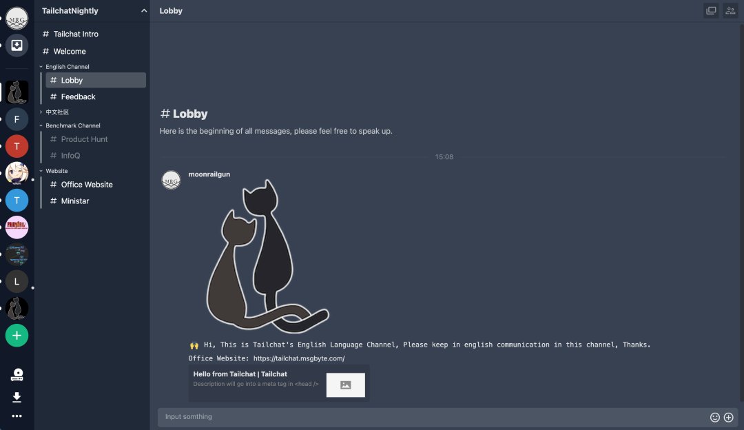 一个即时通讯应用 Tailchat